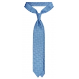 Viola Milano - Artisan Square Selftipped Silk Tie - Mare - Handmade in Italy - Luxury Exclusive Collection