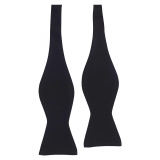 Viola Milano - Black Tie Package - Silk Bow Tie + Pocket Square + Suspenders - Handmade in Italy - Luxury Exclusive Collection