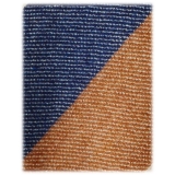 Viola Milano - Cravatta a Righe a Blocchi, 3 Pieghe, 100% Cashmere - Mix Cola - Handmade in Italy - Luxury Exclusive Collection