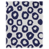 Viola Milano - Cravatta in Seta Capri Circle Stampata a Mano - Bianca - Handmade in Italy - Luxury Exclusive Collection
