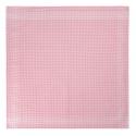 Viola Milano - Fazzoletto in Cotone/Lino con Lacci Carlo Riva - Quadri Rossi - Handmade in Italy - Luxury Exclusive Collection