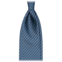 Viola Milano - Chain Maillon Selftipped Italian Silk Tie - Mix Color - Handmade in Italy - Luxury Exclusive Collection