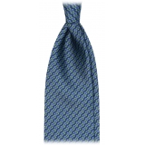 Viola Milano - Chain Maillon Selftipped Italian Silk Tie - Mix Color - Handmade in Italy - Luxury Exclusive Collection