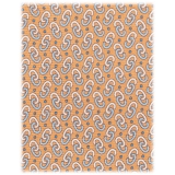 Viola Milano - Chain Pattern Selftipped Silk Tie - Orange - Handmade in Italy - Luxury Exclusive Collection