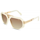 Cazal - Vintage 684 - Legendary - Bianco Latteo Oro - Occhiali da Sole - Cazal Eyewear