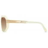 Cazal - Vintage 684 - Legendary - Bianco Latteo Oro - Occhiali da Sole - Cazal Eyewear