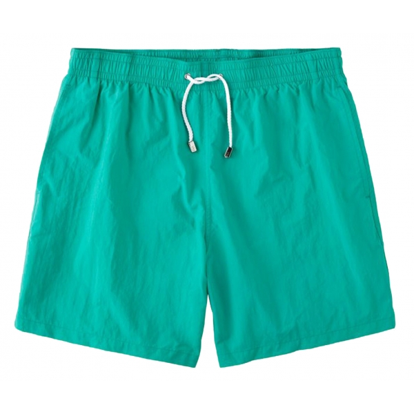 Viola Milano - Costume da Bagno Classico Tinta Unita - Menta - Handmade in Italy - Luxury Exclusive Collection