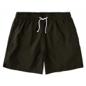 Viola Milano - Classic Solid Swimtrunks - Olive - Handmade in Italy - Luxury Exclusive Collection