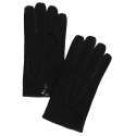 Viola Milano - Guanti in Pelle Scamosciata con Fodera in Cashmere - Nero - Handmade in Italy - Luxury Exclusive Collection