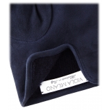 Viola Milano - Guanti in Pelle Scamosciata con Fodera in Cashmere - Navy - Handmade in Italy - Luxury Exclusive Collection