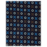 Viola Milano - Cravatta in Seta Croce e Cerchio - Blu Navy Classico - Handmade in Italy - Luxury Exclusive Collection