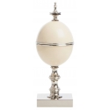 Viola Milano - Scatola Decorativa Uova di Struzzo Su Base in Ottone Placcato - Handmade in Italy - Luxury Exclusive Collection