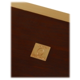 Viola Milano - Scatola Decorativa in Pelle Scamosciata Selvaggia - Crema - Handmade in Italy - Luxury Exclusive Collection