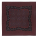 Viola Milano - Diamond Archive Printed Silk Pocket Square - Brown Mix - Handmade in Italy - Luxury Exclusive Collection