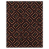 Viola Milano - Cravatta Panama in Seta a 3 Pieghe con Motivo a Rombi - Marrone - Handmade in Italy - Luxury Exclusive Collection