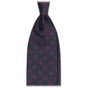 Viola Milano - Diamond Pattern Selftipped Silk Tie - Forest - Handmade in Italy - Luxury Exclusive Collection