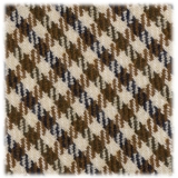 Viola Milano - Dog Tooth Pattern Vintage 100% Cashmere Tie - Beige Mix - Handmade in Italy - Luxury Exclusive Collection