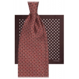 Viola Milano - Essential Italian Silk Package - Tie + Pocket Square - Handmade in Italy - Luxury Exclusive Collection