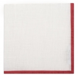 Viola Milano - Pacchetto Essenziale Shantung Stripe - Cravatta + Fazzoletto - Handmade in Italy - Luxury Exclusive Collection
