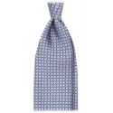 Viola Milano - Cravatta in Seta Italiana a Catena di Granchio - Grigio Misto - Handmade in Italy - Luxury Exclusive Collection