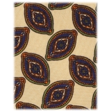 Viola Milano - Fantasy Floral Selftipped Italian Silk Tie - Yellow - Handmade in Italy - Luxury Exclusive Collection