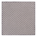 Viola Milano - Fazzoletto in Cashmere 100% Stampa Floreale - Naturale/Grigio - Handmade in Italy - Luxury Exclusive Collection