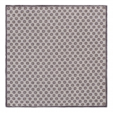 Viola Milano - Fazzoletto in Cashmere 100% Stampa Floreale - Naturale/Grigio - Handmade in Italy - Luxury Exclusive Collection