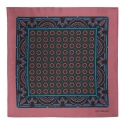 Viola Milano - Floral Pattern Printed Silk Pocket Square - Green - Handmade in Italy - Luxury Exclusive Collection