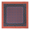 Viola Milano - Floral Pattern Printed Silk Pocket Square - Rose - Handmade in Italy - Luxury Exclusive Collection