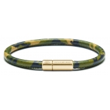 Viola Milano - Genuine Italian Premium Leather Bracelet - Forest Camo - Handmade in Italy - Luxury Exclusive Collection