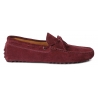 Viola Milano - Gommino Suede Driving Loafer - Burgundy - Handmade in Italy - Luxury Exclusive Collection