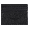 Viola Milano - Grain Leather Credit Card Holder - Black - Handmade in Italy - Luxury Exclusive Collection