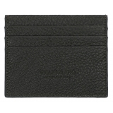 Viola Milano - Porta Carte di Credito in Pelle Pieno Fiore - Foresta - Handmade in Italy - Luxury Exclusive Collection