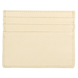 Viola Milano - Porta Carte di Credito in Pelle Pieno Fiore - Limone Pallido - Handmade in Italy - Luxury Exclusive Collection