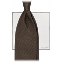 Viola Milano - Grenadine Gift Package - Tie + Pocket Square - Army Green - Handmade in Italy - Luxury Exclusive Collection