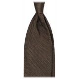 Viola Milano - Grenadine Gift Package - Tie + Pocket Square - Army Green - Handmade in Italy - Luxury Exclusive Collection