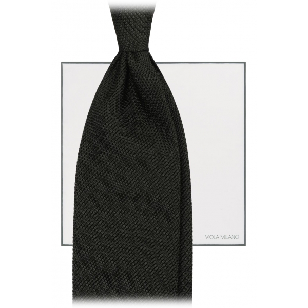 Viola Milano - Grenadine Gift Package - Tie + Pocket Square - Forest - Handmade in Italy - Luxury Exclusive Collection