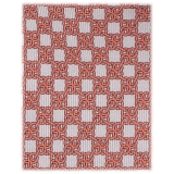 Viola Milano - Grid Chain Selftipped Italian Silk Tie - Orange - Handmade in Italy - Luxury Exclusive Collection