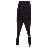 Viola Milano - Fascia in Seta Grosgrain - Nero - Handmade in Italy - Luxury Exclusive Collection