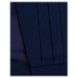 Viola Milano - Fascia in Seta Grosgrain - Navy di Mezzanotte - Handmade in Italy - Luxury Exclusive Collection