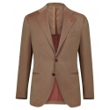 Viola Milano - Abito Italiano Sartoriale Solaro Semi-Foderato - Beige - Handmade in Italy - Luxury Exclusive Collection