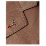Viola Milano - Abito Italiano Sartoriale Solaro Semi-Foderato - Beige - Handmade in Italy - Luxury Exclusive Collection