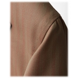 Viola Milano - Abito Italiano Sartoriale Solaro Semi-Foderato - Beige - Handmade in Italy - Luxury Exclusive Collection