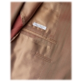 Viola Milano - Abito Italiano Sartoriale Solaro Semi-Foderato - Beige - Handmade in Italy - Luxury Exclusive Collection