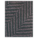 Viola Milano - Herringbone Pattern Wool and Cashmere Tie - Forest/Grey - Handmade in Italy - Luxury Exclusive Collection