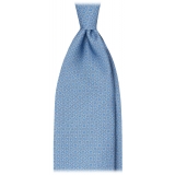Viola Milano - Cravatta in Seta Italiana a Catena Hilario - Mix Azzurro Chiaro - Handmade in Italy - Luxury Exclusive Collection