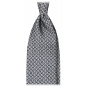 Viola Milano - Infiniti Chain Selftipped Italian Silk Tie - Green - Handmade in Italy - Luxury Exclusive Collection