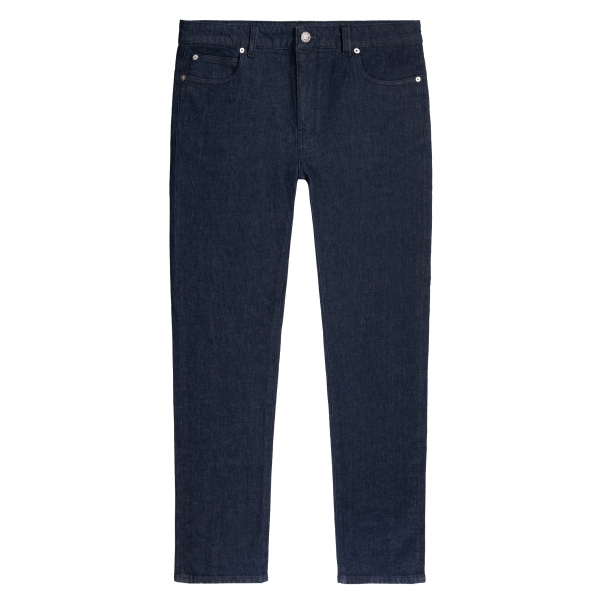 Viola Milano - Italian Denim Slim Leg 5-Pocket Jeans - Midnight Denim - Handmade in Italy - Luxury Exclusive Collection