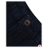 Viola Milano - Italian Denim Slim Leg 5-Pocket Jeans - Midnight Denim - Handmade in Italy - Luxury Exclusive Collection
