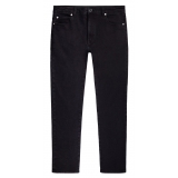 Viola Milano - Italian Denim Slim Leg 5-Pocket Jeans - Black - Handmade in Italy - Luxury Exclusive Collection